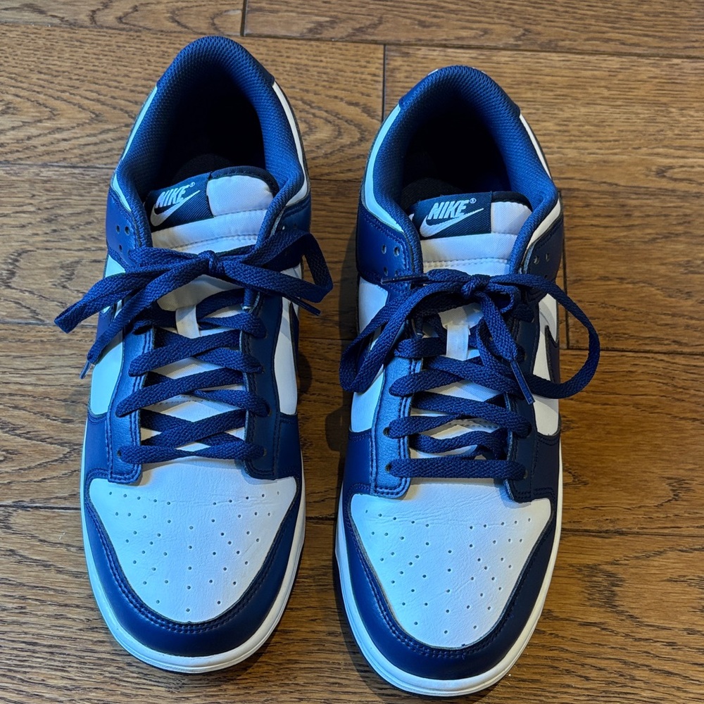 Nike Dunks Dunk Men's Navy and White Sneakers